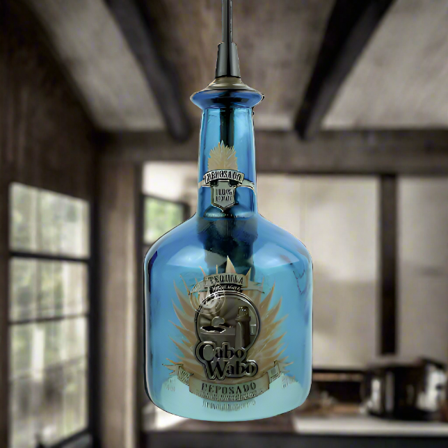 Cabo Wabo Tequila Bottle Pendant Light - Reposado