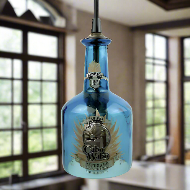Cabo Wabo Tequila Bottle Pendant Light - Reposado