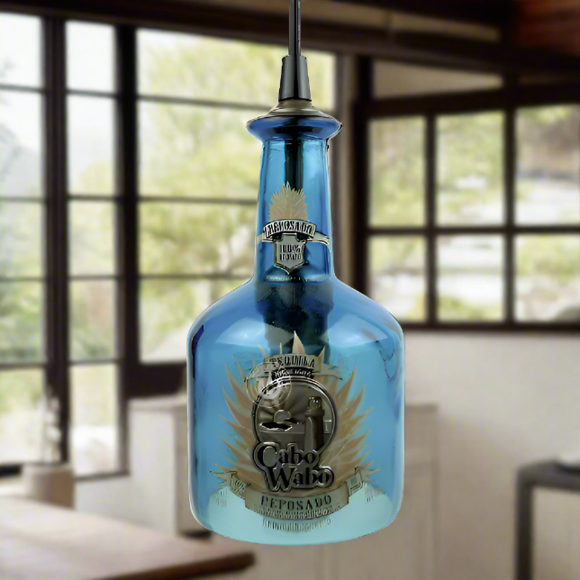 Cabo Wabo Tequila Bottle Pendant Light - Reposado