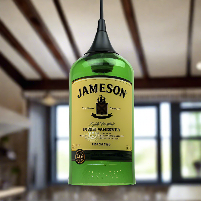 Jameson Irish Whiskey Bottle Pendant Light
