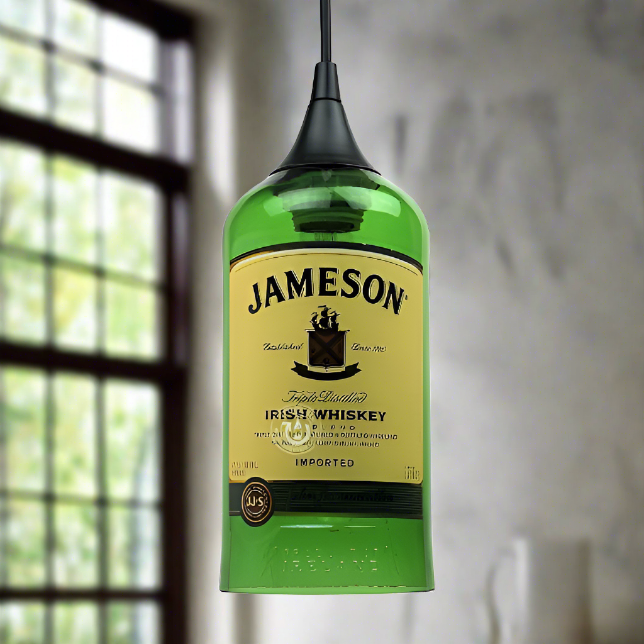 Jameson Irish Whiskey Bottle Pendant Light
