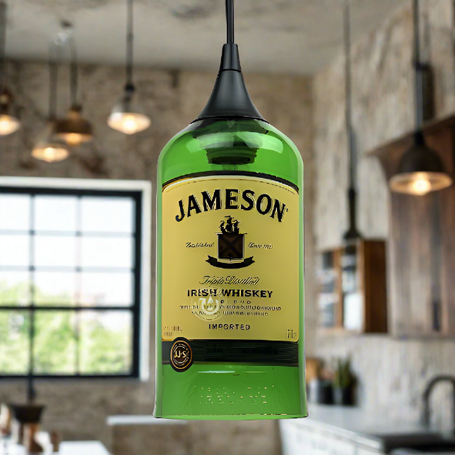 Jameson Irish Whiskey Bottle Pendant Light