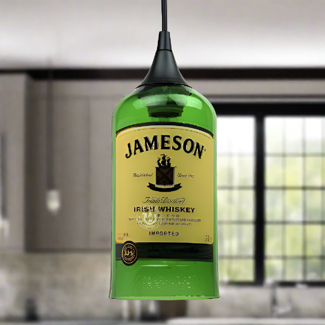 Jameson Irish Whiskey Bottle Pendant Light