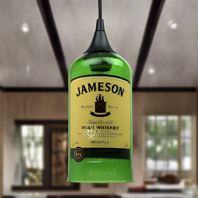 Jameson Irish Whiskey Bottle Pendant Light