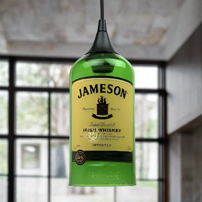 Jameson Irish Whiskey Bottle Pendant Light