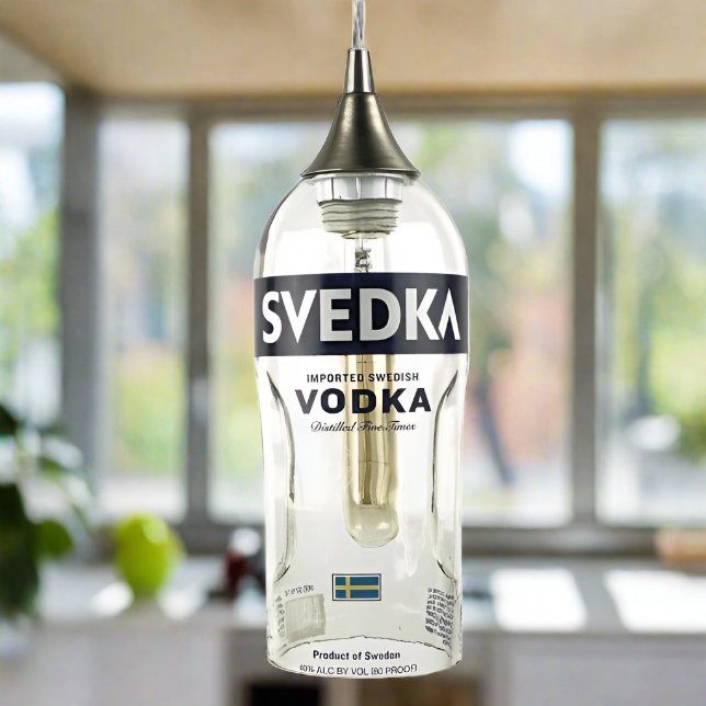 Svedka Vodka Bottle Pendant Light