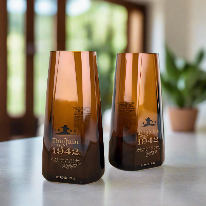 Don Julio 1942 Tequila Bottle 18oz Highball Glass Set