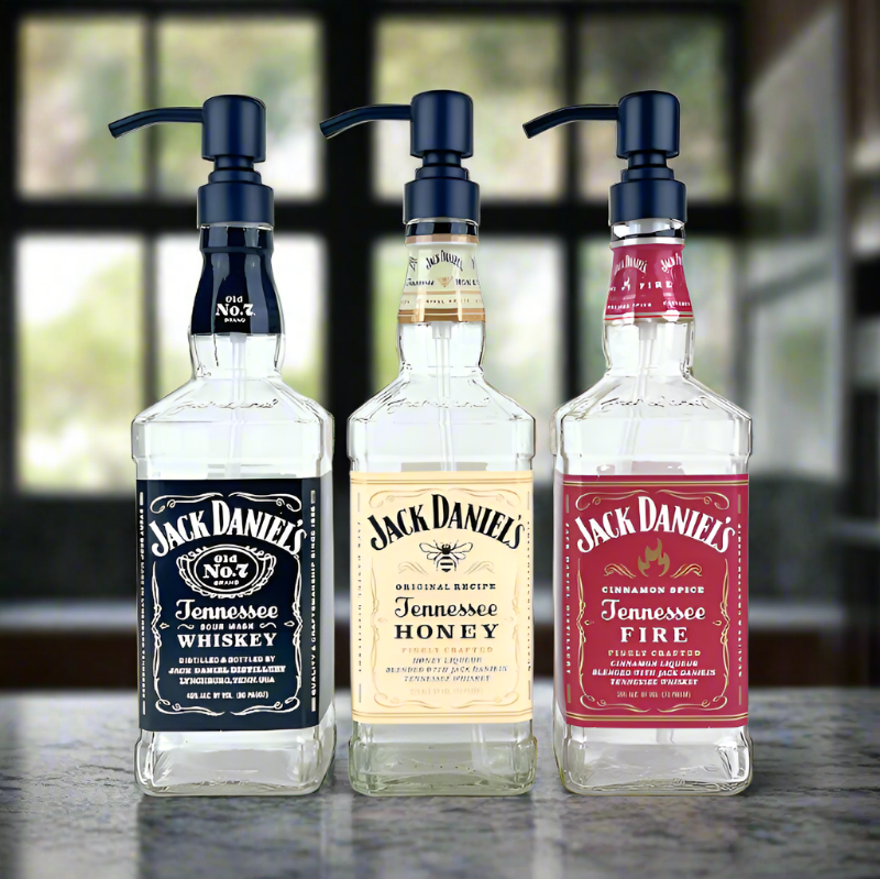 Jack Daniel's Whiskey Bottle Soap Dispenser