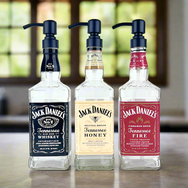 Jack Daniel's Whiskey Bottle Soap Dispenser