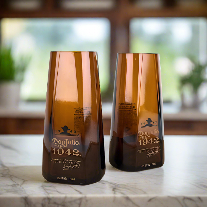 Don Julio 1942 Tequila Bottle 18oz Highball Glass Set