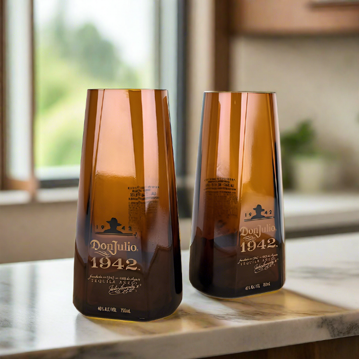 Don Julio 1942 Tequila Bottle 18oz Highball Glass Set