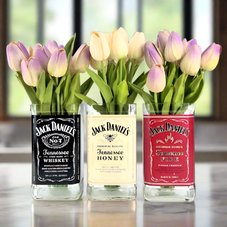 Jack Daniel's Whiskey Bottle Vase