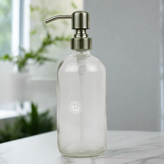 Clear Glass Bottle 16oz Soap Dispenser KS8
