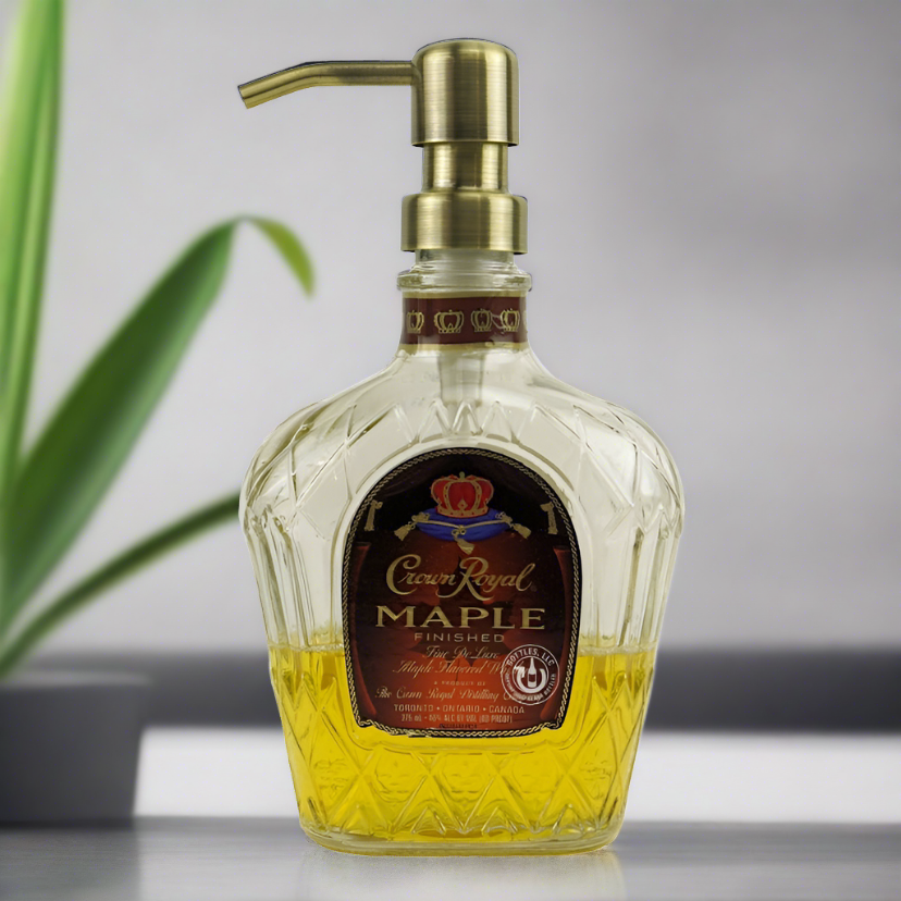 Crown Royal Whisky 375ml Bottle Soap Dispenser
