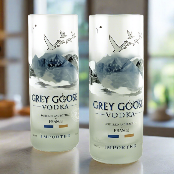 Grey Goose Vodka Bottle 10oz Glass Set
