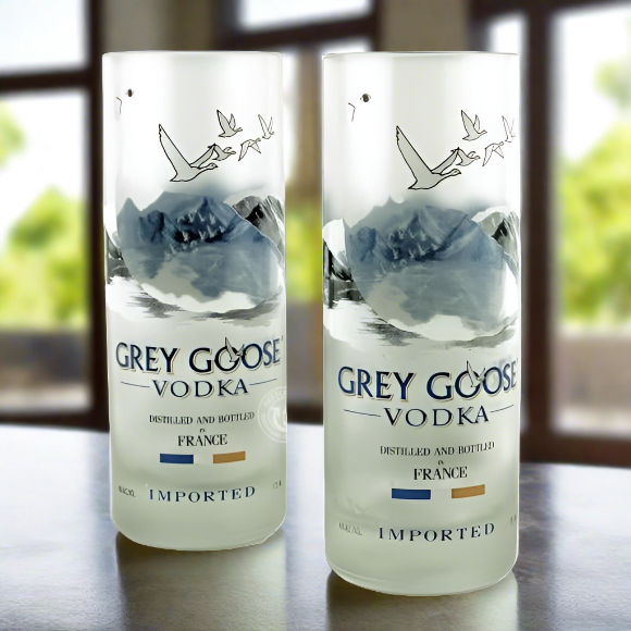 Grey Goose Vodka Bottle 10oz Glass Set