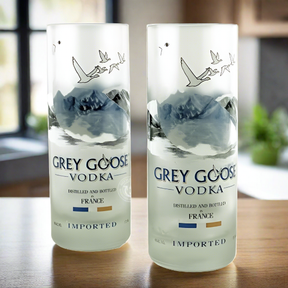 Grey Goose Vodka Bottle 10oz Glass Set