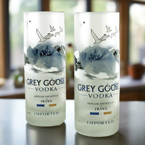 Grey Goose Vodka Bottle 10oz Glass Set