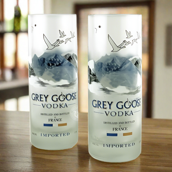 Grey Goose Vodka Bottle 10oz Glass Set