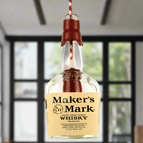 Maker's Mark Whisky Bottle Pendant Light Shade