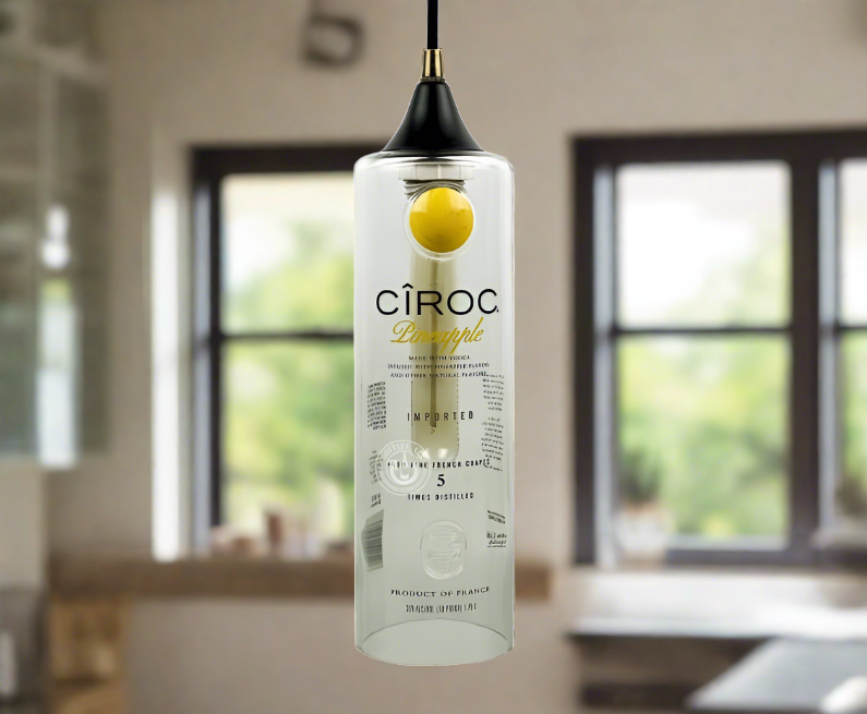 Ciroc Vodka Bottle Pendant Light