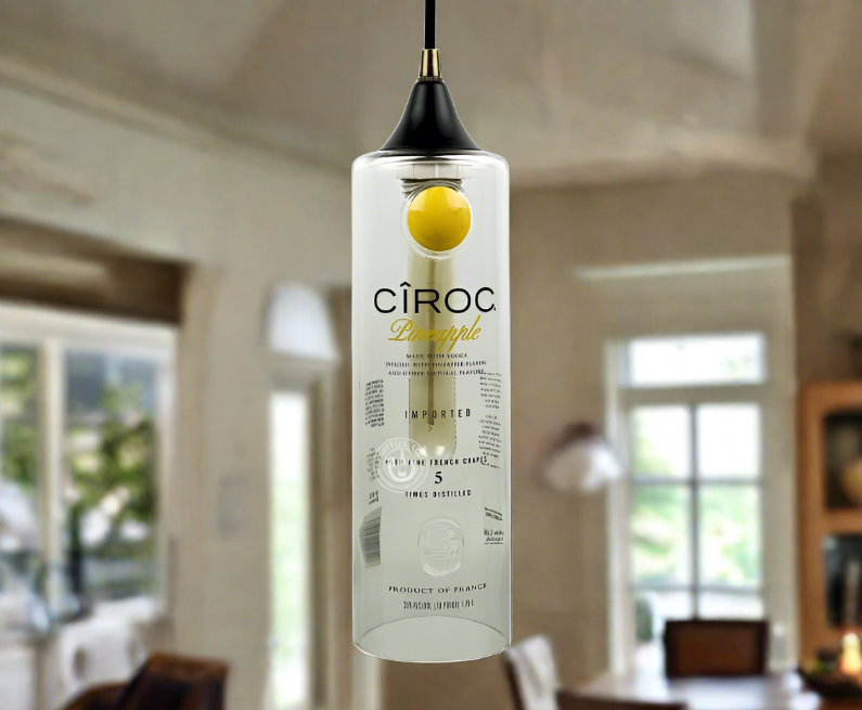 Ciroc Vodka Bottle Pendant Light