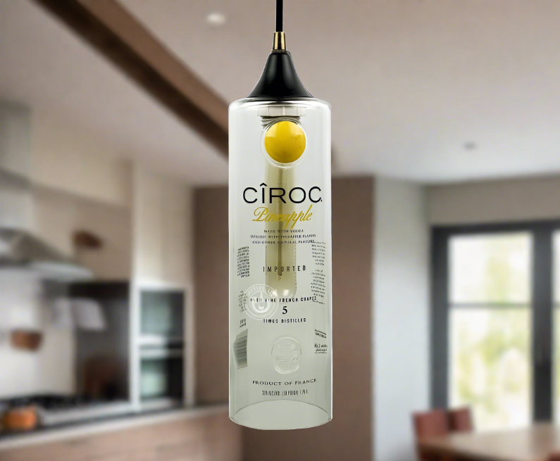 Ciroc Vodka Bottle Pendant Light
