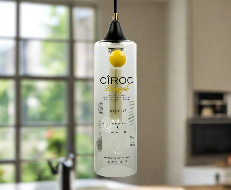 Ciroc Vodka Bottle Pendant Light