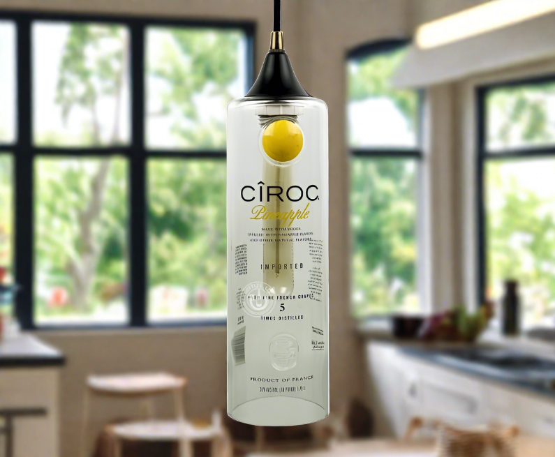Ciroc Vodka Bottle Pendant Light