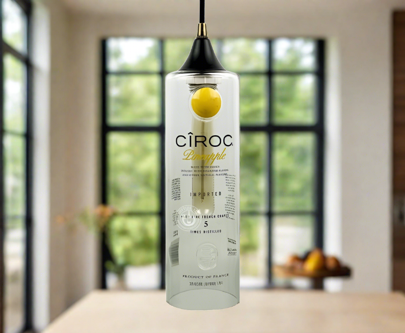 Ciroc Vodka Bottle Pendant Light