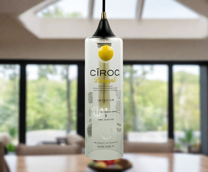 Ciroc Vodka Bottle Pendant Light