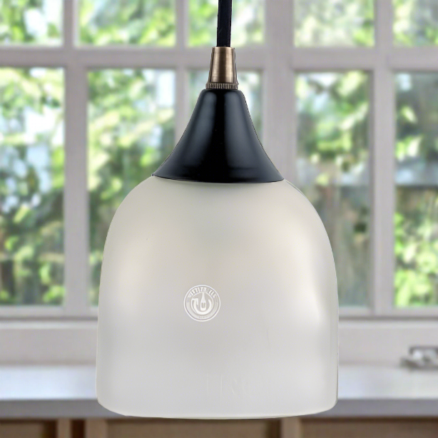 Patron Tequila Bottle Pendant Light - Frosted Top Cut