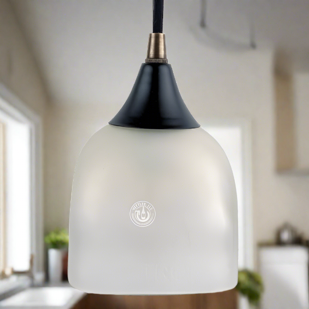 Patron Tequila Bottle Pendant Light - Frosted Top Cut