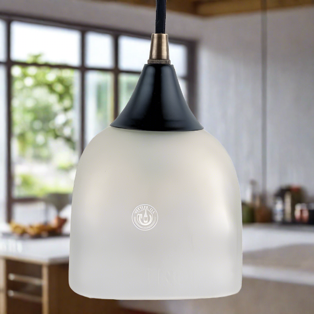 Patron Tequila Bottle Pendant Light - Frosted Top Cut