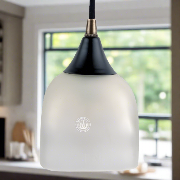 Patron Tequila Bottle Pendant Light - Frosted Top Cut