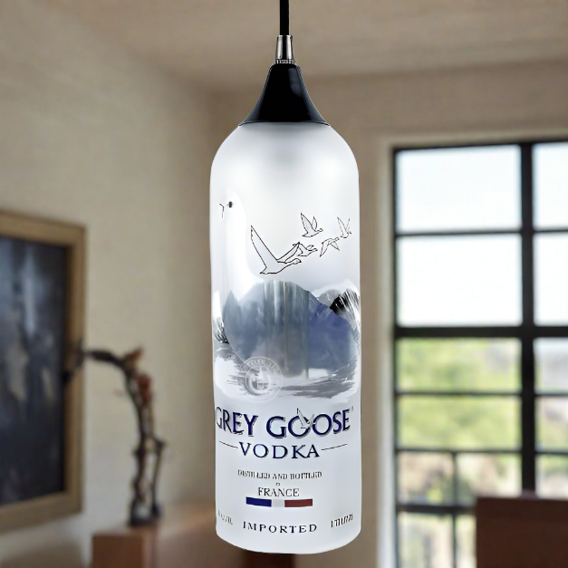 Grey Goose Vodka Bottle Pendant Light