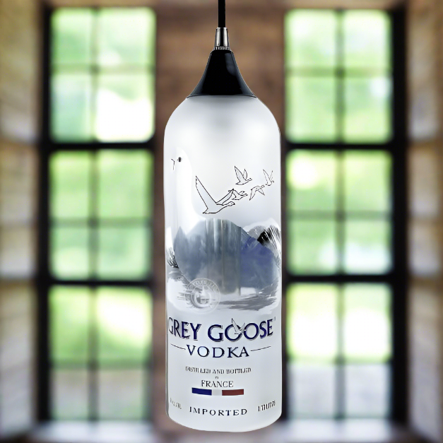 Grey Goose Vodka Bottle Pendant Light