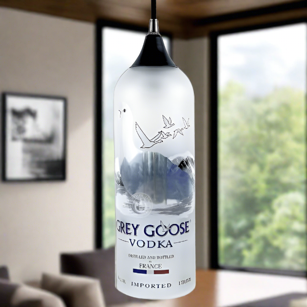 Grey Goose Vodka Bottle Pendant Light