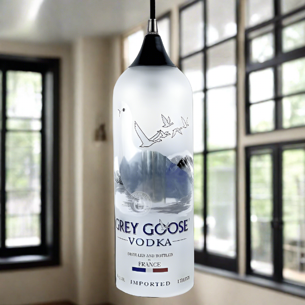 Grey Goose Vodka Bottle Pendant Light