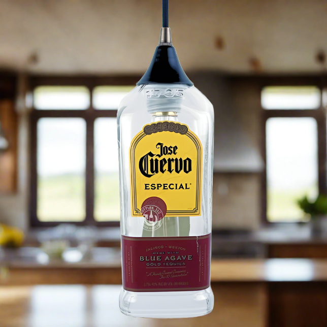Jose Cuervo Tequila Bottle Pendant Light
