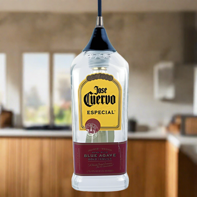 Jose Cuervo Tequila Bottle Pendant Light