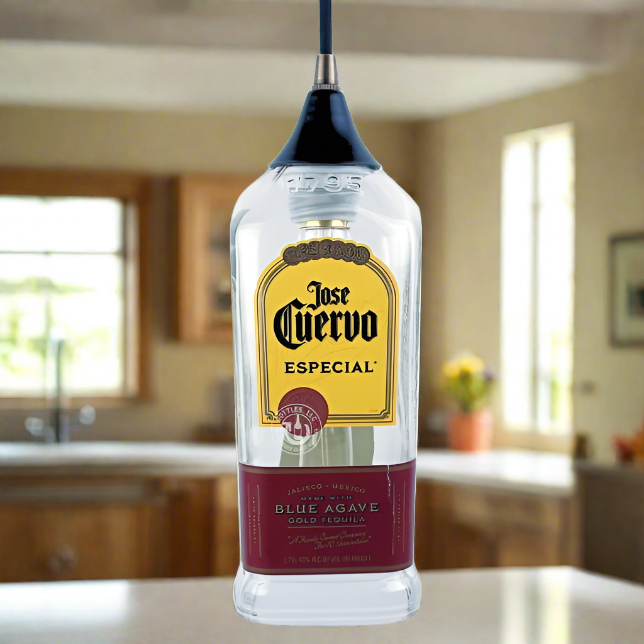 Jose Cuervo Tequila Bottle Pendant Light