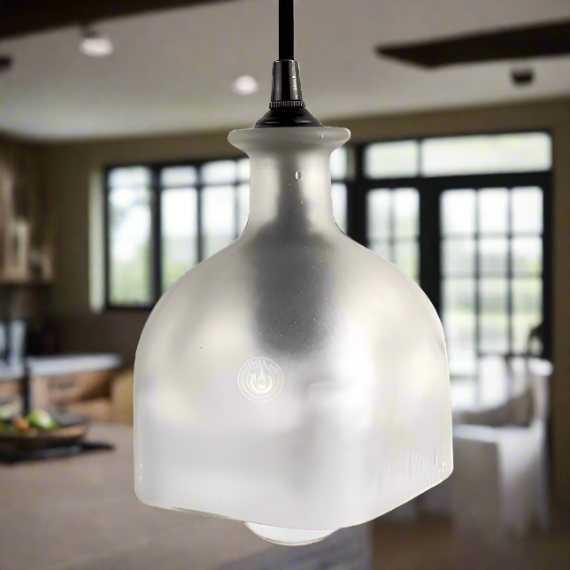 Patron Tequila Bottle Pendant Light - Frosted