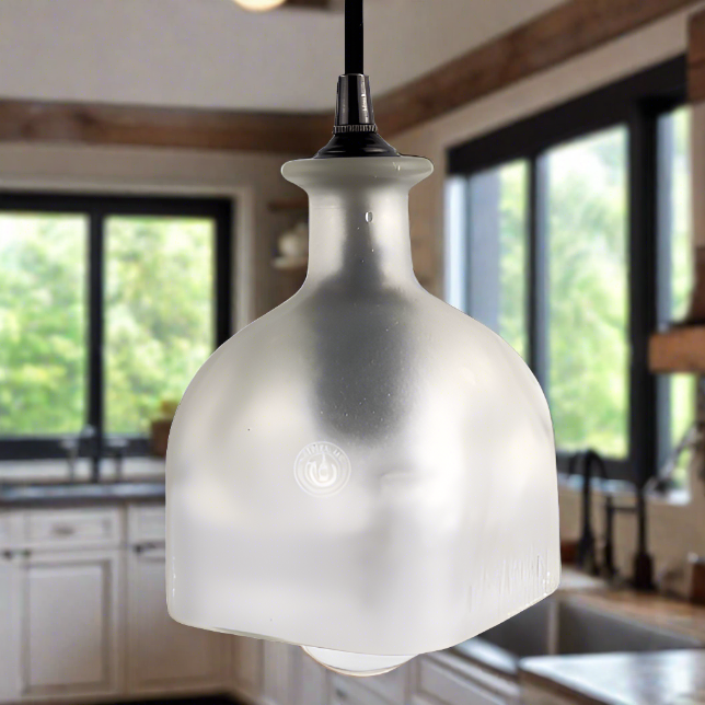 Patron Tequila Bottle Pendant Light - Frosted
