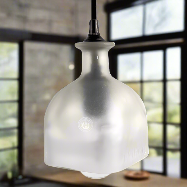 Patron Tequila Bottle Pendant Light - Frosted