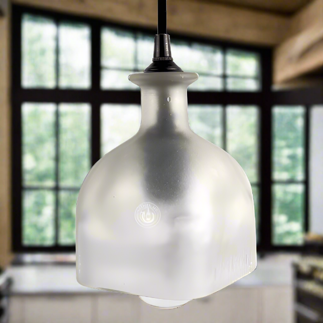 Patron Tequila Bottle Pendant Light - Frosted
