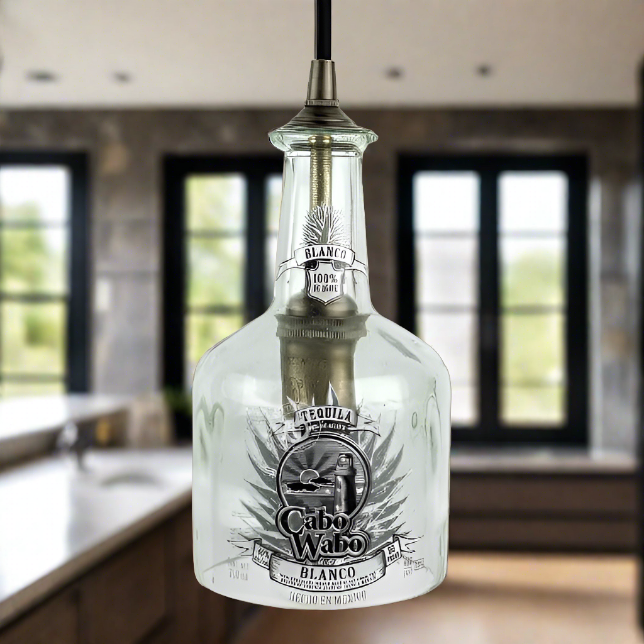 Cabo Wabo Tequila Bottle Pendant Light - Blanco