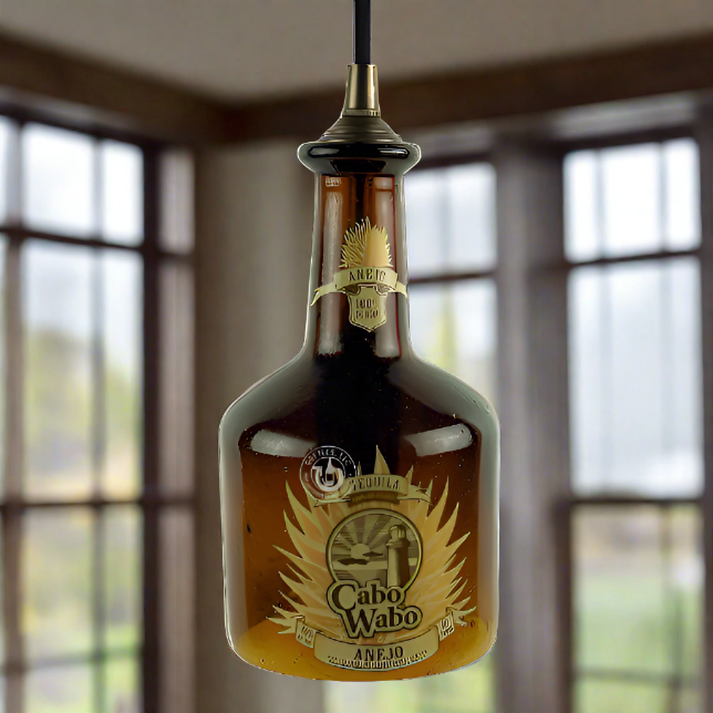 Cabo Wabo Tequila Bottle Pendant Light - Anejo