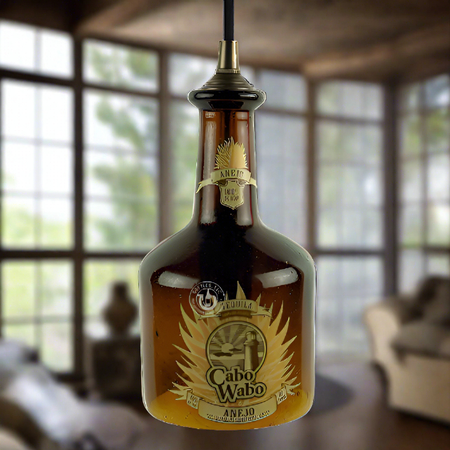 Cabo Wabo Tequila Bottle Pendant Light - Anejo
