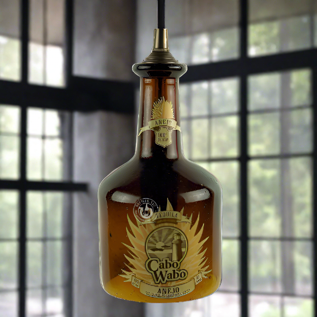 Cabo Wabo Tequila Bottle Pendant Light - Anejo